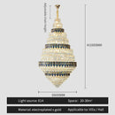 DecorBites™ Crystal Headlight Luxury Lighting for Villa, Hotel, and Restaurant
