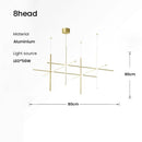 DecorBites™ LED Linear Ceiling Chandelier Italian Designer Luxury Dining Room Chandelier