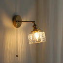 DecorBites™ Glass Copper LED Wall Lamp Modern Corridor Bedside Light