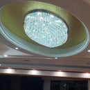 DecorBites™ Crystal Dining Room Ceiling Light Modern LED K9 Crystals Gold / Chrome