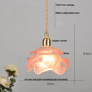 DecorBites™ Amber Glass Ball LED Pendant Light, Modern Nordic Hanging Lamp for Home Decor