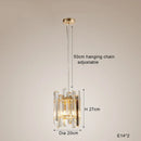 DecorBites™ Crystal Round Chandelier Gold LED Modern Lustres for Living Room