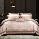 DecorBites™ Leopard Print Jacquard 1000TC Egyptian Cotton Bedding Set