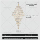 Post modern multi tier decorbites crystal chandelier living room light