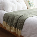 DecorBites™ Geometric Knitted Blanket - Soft and Cozy Classic Decor for Home and Hotel Use