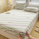 DecorBites™ Coarse Cloth Prue Cotton Queen Fitted Sheet Set with Pillowcases