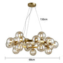 DecorBites™ Glass Ball LED Pendant Lights for Home Decor and Luminaires