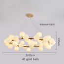 DecorBites™ Glass Ball LED Chandelier Pendant Lamp, Modern Round Design for Home Decor Lighting