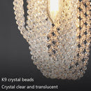 DecorBites™ Crystal Tassel Bedside Pendant Lamp: Luxury Bedroom & Restaurant Lighting