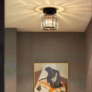 DecorBites™ Crystal Glass LED Chandelier for Modern Living, Study, and Aisle Lighting