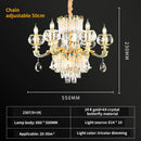 DecorBites™ Crystal Candle Chandelier for Luxury Living Room, Bedroom, and Dining Room