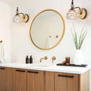 DecorBites™ Gold Crystal Wall Lamp: Luxury LED Indoor Light for Living Room, Bedroom, and Bathroom