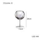 DecorBites™ Glass Gold Table Lamp: Luxury Designer Desk Light for Elegant Living Spaces