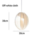 DecorBites™ Danish Pendant Light Minimalist Lantern Ufo Lampshade Rustic Fabric Lamp