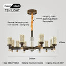 Modern gold decorbites bubble crystal chandelier for living room