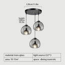 DecorBites™ Glass Pendant Lights: Stylish LED Chandeliers for Dining Room, Kitchen, and Restaurant Tables