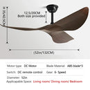 DecorBites™ 52" Modern DC Ceiling Fan with Remote Control for Living Room, Restaurant, Office