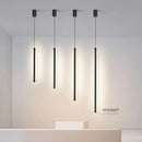 DecorBites™ Black Nordic LED Tube Pendant Light for Bedroom Restaurant Kitchen Dining Room