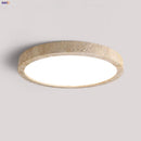 DecorBites™ Ellipse Stone LED Ceiling Light Natural Travertine Lamp Plafon