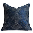DecorBites™ Blue Geometry Jacquard Pillow Cover 45x45cm Sofa Decoration
