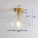 DecorBites™ Crystal Glass LED Ceiling Lamp Modern Luxury Interior Lighting Fixture