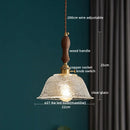 DecorBites™ Clear Glass Pendant Lamp Japanese Style LED Hanging Lights