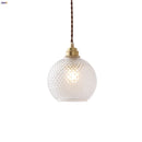 DecorBites™ Glass Globe LED Pendant Light Fixture for Porch Kitchen Aisle, Adjustable Hanging Lamp