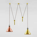 DecorBites™ Glass Chandelier: Adjustable Shape, LED Decorative Lamps for Restaurant, Bedroom, Bar.