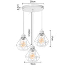 DecorBites™ Iron Frame Pendant Chandelier for Modern Indoor Lighting