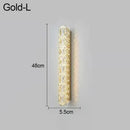 DecorBites™ Crystal LED Wall Lamp Silver Sconces | Modern Nordic Design for Bedroom and Dining Room