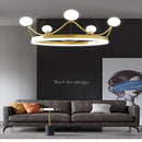 DecorBites™ Crown Design Gold Chandelier for Living Room Kids Bedroom