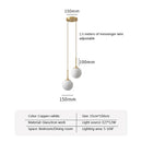 DecorBites™ Glass Ball LED Chandelier for Dining Room, Hotel, and Stairs