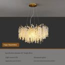 DecorBites™ Crystal LED Chandelier: Luxury Pendant Lamp for Home Decor