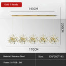 DecorBites™ Leaf Sequin Ceiling Chandelier for Modern Living Room, Restaurant, Bar, and Shop Window