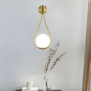 DecorBites™ Glass Ball Golden LED Wall Lamp for Living Bedroom, Minimalist Nordic Design