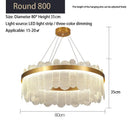 DecorBites™ Crystal LED Chandelier: Modern Round Ceiling Lamp for Living Room, Bedroom & Hotel