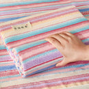 DecorBites™ Cotton Striped Fitted Bed Sheet for Queen Double Mattress Cover