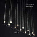 DecorBites™ Crystal Water Drop Ceiling Chandelier for Classic Living Room Decor