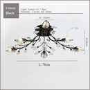 DecorBites™ Crystal Ceiling Chandelier LED Fixture Lights for Living Room Bedroom by Samsarah Lighting