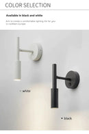 DecorBites™ LED Wall Lamp Reading Light Adjustable Rotation Bedroom Spotlight