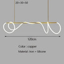 DecorBites™ Gold Black LED Chandelier Modern Minimalist Pendant for Home Decor Lighting