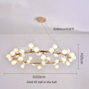 DecorBites™ Glass Ball LED Chandelier Pendant Lamp, Modern Round Design for Home Decor Lighting