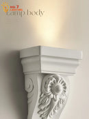 DecorBites™ Cream Resin Wall Lamp LED E27 for Classical Living Spaces