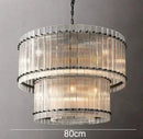 DecorBites™ Gold Double Layer Ring Crystal Pendant Light for Elegance in Every Room