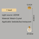 DecorBites™ Crystal LED Chandelier for Modern Living Room Decor