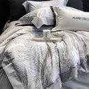 DecorBites™ Egyptian Cotton Bedding Sets: Queen King Ru Sizes - Luxe Bed Linens