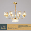 DecorBites™ Crystal Glass Pendant Lamp: Modern European Luxury for Living, Dining, Bedroom