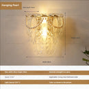 DecorBites™ Luxe Crystal Glass Wall Lamp for Aisle, Living Room, Bedroom & Corridor Lighting