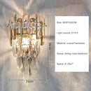DecorBites™ Crystal Gold LED Wall Sconce - Modern Luxury Wall Lamp for Living Room Bedroom Stairs
