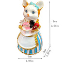 DecorBites™ Elegant Cat Jewelry Trinket Box | Hinged Enamel Figurines | Collectible Gift Holder